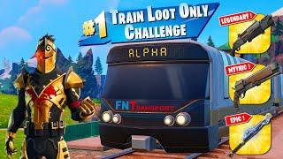 TRAIN LOOT CHALLENGE in Fortnite! Can I Win Using ONLY Train Loot?!