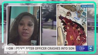 Mother speaks out after child was seriously hurt in dirt bike crash involving Sarasota police office