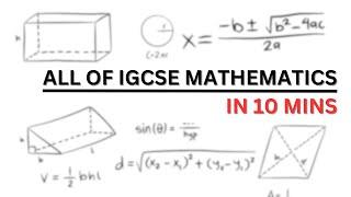 ALL of IGCSE Mathematics in 10 minutes (summary)