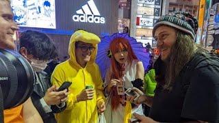 Street Magic At The World Craziest Halloween Party In Shibuya Japan!!