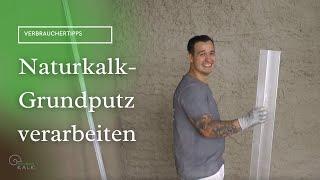 Kalk-Grundputz verarbeiten