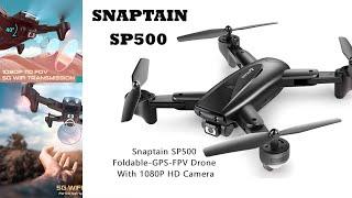 SNAPTAIN SP500 Foldable, || GPS 5G DRONE Review || live Camera 1080 Amazon product