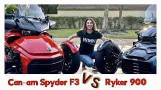 Can-am Ryker vs Spyder F3