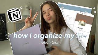 как я организовываю свою жизнь в notion  | notion tour 2021 | how i organize my life