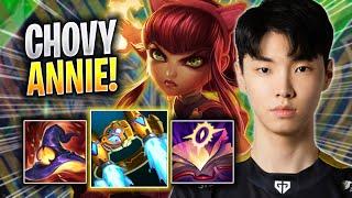 CHOVY PERFECT GAME WITH ANNIE! - GEN Chovy Plays Annie MID vs Ekko! | Season 2023