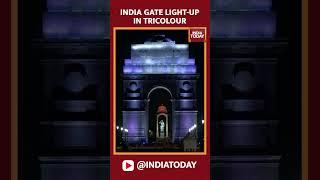 Delhi: India Gate Light-Up In Tricolour As City Soaks In Independence Day Fervour #independenceday