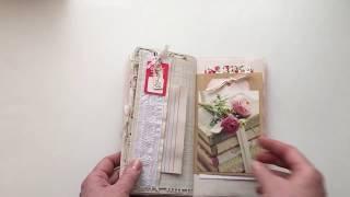 Travelers Notebook Junk Journal - shabby chic for summer