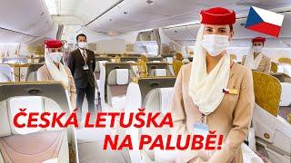 V čem je BUSINESS CLASS od Emirates zajímavý? Let z Prahy do Dubaje v Boeingu 777-300ER