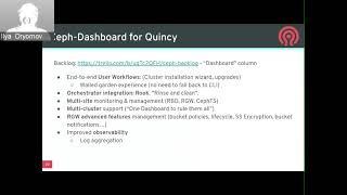 Ceph Month 2021: Dashboard Update