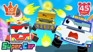 TOP 10 Rescue Car Cartoons of The Channel! Let's Watch! | Police Car & Fire Truck & MORE For Kids