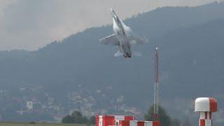 Finnish F/A-18 Hornet Incredible Vertical Take-off at AIRPOWER 2024  [4K]