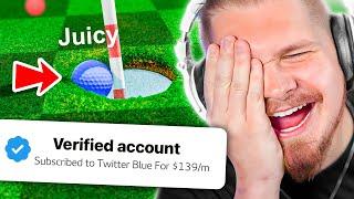 If You Lose You Buy Twitter Blue... (GOLF WITH FRIENDS)