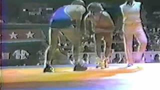 Barry Davis vs Yugoslavia 1984 Olympics Wrestling