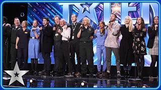 Frontline Singers perform POWERFUL original song | Unforgettable Audition | Britain's Got Talent