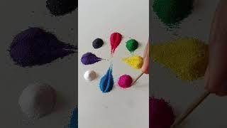 Simple Rangoli| Satisfying Rangoli|Easy Rangoli Tips and Tricks| ASMR #rangoli#satisfying#asmr#viral