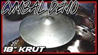 VINTAGE CYMBAL DEMO: Krut Special 18" - Made in England