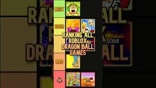 I Ranked All Roblox Dragon Ball Games