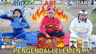 ELEMEN API, ELEMEN AIR DAN ELEMEN UDARA MUKBANG MAKANAN 1 WARNA SAMPE MENANG!! | Mikael TubeHD