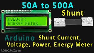 How measure DC Voltage and Current and build Energy meter with LCD Display | Lesson 104