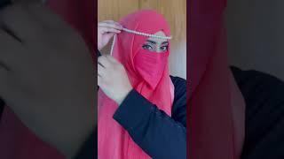 Hijab Style for Wedding Guest with accessory | Wedding Hijab Style for Niqabi #hack #niqab