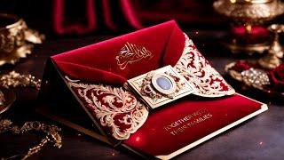 Islamic Wedding Invitation Video | Best Wedding Invitation Videos | AfterFX Templates