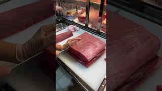 Bluefin tuna cutting, Luxurious sashimi making #shorts #streetfood