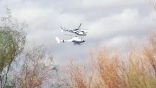 Así fue el choque de helicópteros en Argentina