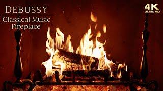  Relaxing Debussy Classical Music Fireplace  Debussy Piano Study Music Ambience