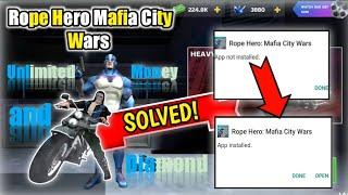 Issue Solved !  | unlimited money  and diamonds  in Rope Hero Mafia City Wars | DK Gamezone