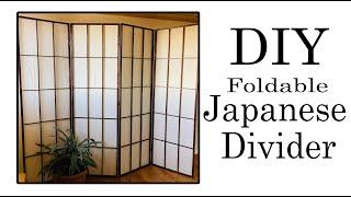 DIY Foldable Divider | Japanese Divider  | How to make your own Zoom Background