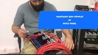 Montagem  Simples  de patch panel LCS3 CAT 6