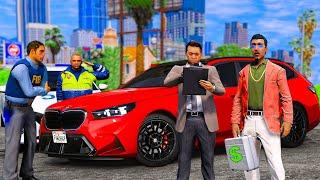 ОТЕЦ И СЫН В GTA 5 - ОТДАЛИ КОПУ BMW M5 G90 И ОСТАЛИСЬ НА СВОБОДЕ! МЕНЯ ПОХИТИЛ МЕНТ! ВОТЕР