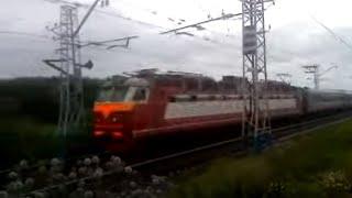 Электровоз ЧС7-267 с фирменным поездом «Южный Урал»