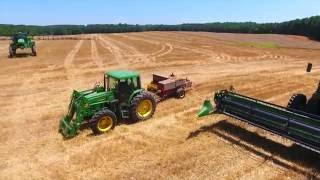 Harvesting Wheat/Straw and Planting Soybeans... dji Phantom 4