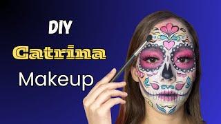 Easy DIY Sugar Skull Makeup Tutorial/Process Video