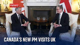 Canada's new prime minister Mark Carney meets King Charles and Sir Keir Starmer