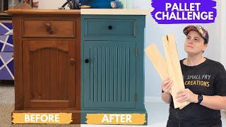 DIY | Flip FREE furniture with pallets | Furniture modern upcycle #palletchallenge