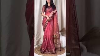 KanishkaPerfect party wear organza saree