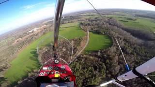 Atlanta Sport Flying-  Trike in 30mph wind, Simulated engine failures, Cross wind landing