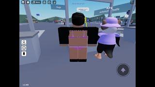 Playing roblox