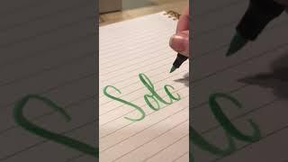 Word of the Day   Solace #handwriting #art #calligraphy #wordoftheday #shiningletters