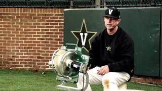 Infield Flyball Drills with Vanderbilt Baseball coach Tim Corbin and ATEC machines