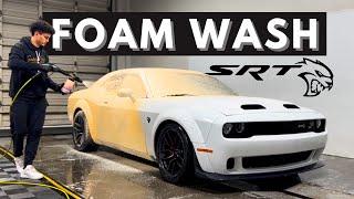 Hellcat Foam Wash - Dodge Challenger Auto Detailing (Satisfying ASMR)