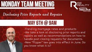 Disclosing Prior Reports and Repairs │Rise Realty #riserealtyca #riserealty #realestatetraining