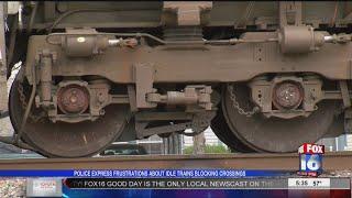 Trains blocking railroad crossing complaints