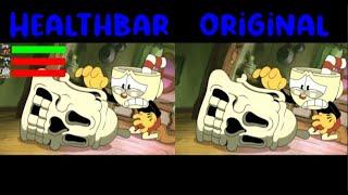 Cuphead Show Healthbar Vs Original (Comparison)