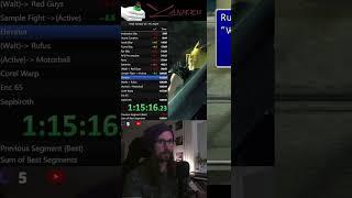 Explaining The End Of FF7 Pc Any% Speedrun #ff7 #speedrun