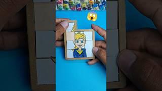 Riley From Inside Out 2 Cardboard Puzzle Game #shorts #insideout2 #riley #artandcraft