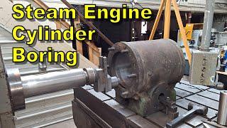 How To Bore A 100-Year-Old Steam Cylinder | Manual Machining Tips