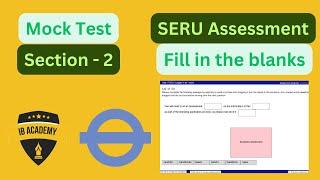 Old version Section-2 Fill in the blanks - SERU TFL- Mock Test #Seruassessmenttfl, #tfl, #phv, #seru